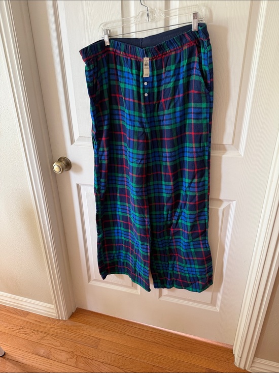 aerie Other - Aerie Women’s Plaid Flannel Pajama Pants - Green/Blue Sz XL.  New. Box56